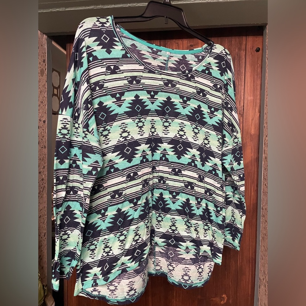 Aztec Patterned Women's Top